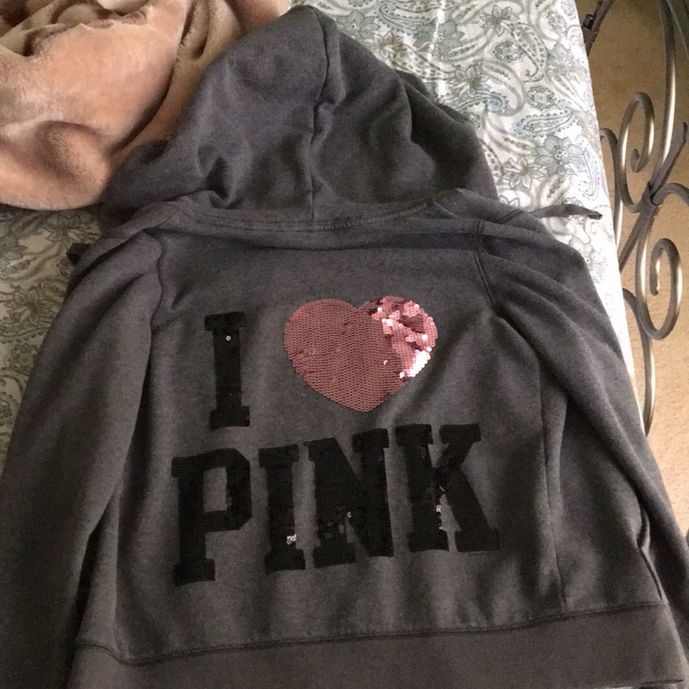 Victoria’s Secret Pink Sequin Hoodie
